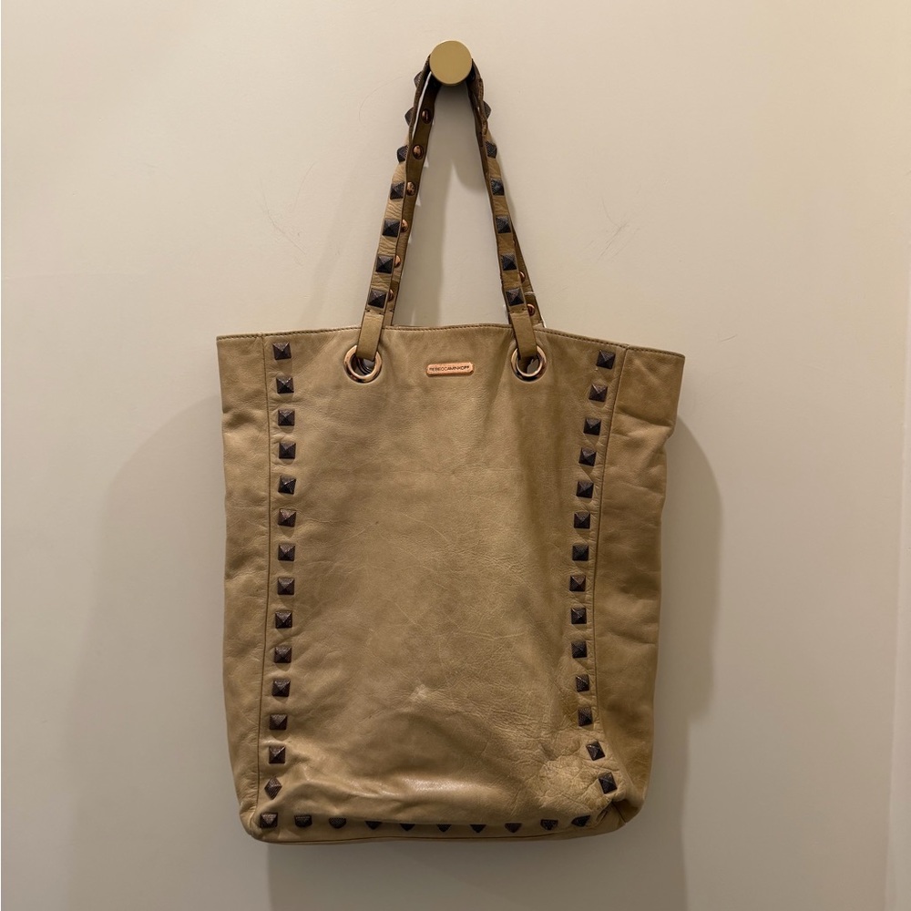 Rebecca Minkoff Tan Studded Shoulder Bag